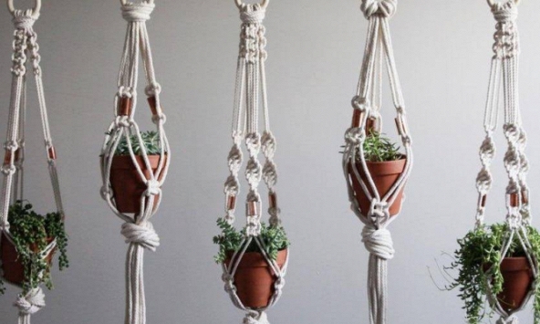 Hướng dẫn làm dây treo chậu cây Macrame đơn giản