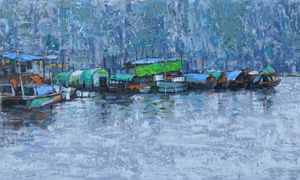 Nhóm nghệ sĩ đón bão với triển lãm 'Hơi thở biển'