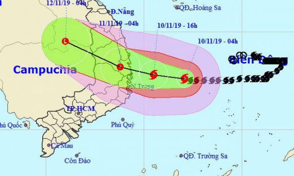 Đêm nay bão số 6 đổ bộ vào đất liền
