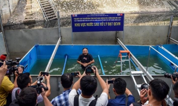 Đơn vị làm sạch sông Tô Lịch của Nhật Bản bị nhắc nhở vì không tuân thủ các yêu cầu của thành phố