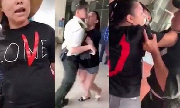 Đại uý Lê Thị Hiền, người gây náo loạn sân bay bị khai trừ Đảng