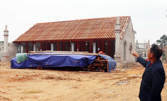 Nghệ An: Đình chỉ thi công chùa mới xâm lấn di tích quốc gia