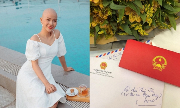 Nữ sinh Ngoại thương mắc bệnh ung thư xúc động khi nhận được động viên từ Thủ tướng