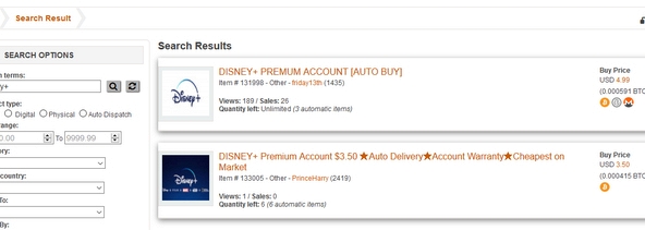 Hàng nghìn tài khoản Disney + bị rao bán trên “chợ đen”