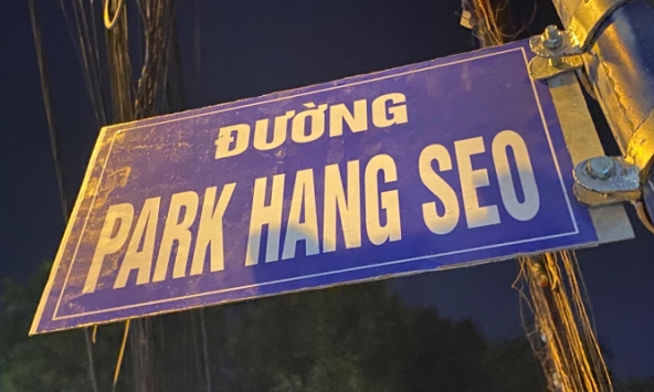 Con hẻm mang tên 'Park Hang Seo' bất ngờ xuất hiện ở Sài Gòn