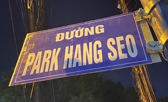 UBND phường Phúc Long chỉ đạo gỡ biển ghi tên 'đường Park Hang Seo'