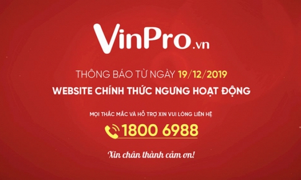 Website VinPro chính thức đóng, Viễn Thông A cũng biến mất 