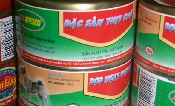 Thịt chó đóng hộp đã ngưng sản xuất cách đây...15 năm