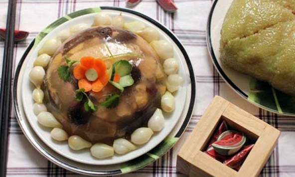 Thịt đông, món ăn độc đáo trên mâm cỗ Tết Việt