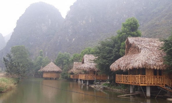 Khu danh thắng Tràng An lại bị công trình xây dựng xâm hại