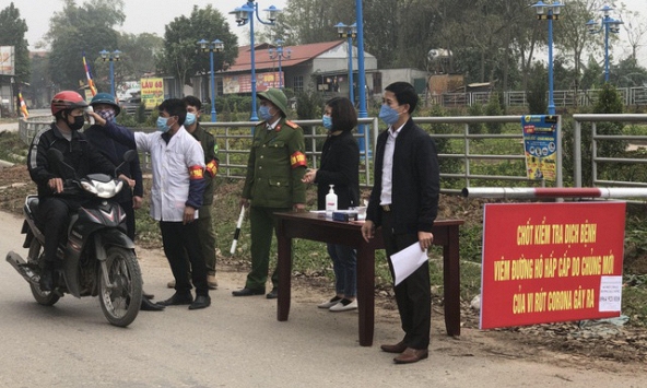 Tỉnh Vĩnh Phúc tiến hành cách ly xã Sơn Lôi để ngăn ngừa dịch bệnh