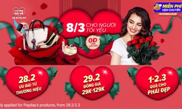 Doanh nghiệp bắt đầu tung ưu đãi 8/3