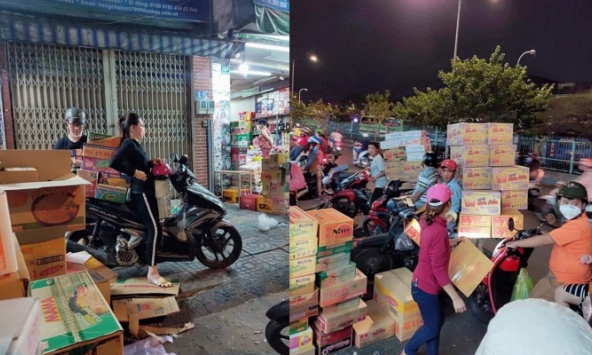 Dân gom trữ thực phẩm, mì ăn liền có dấu hiệu bị trục lợi