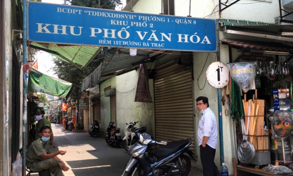 TPHCM: Phong tỏa một con hẻm ở quận 8 vì Covid-19
