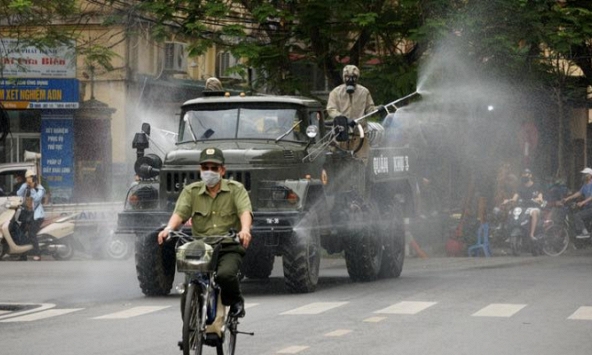 Hải Phòng phun khử trùng toàn thành phố