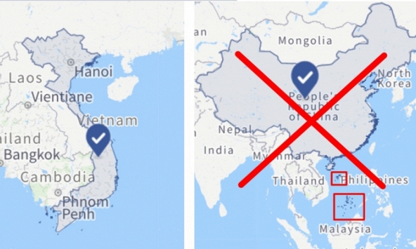 Facebook xóa Hoàng Sa, Trường Sa khỏi bản đồ Việt Nam