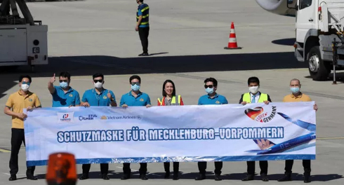 1,5 triệu khẩu trang chuyển từ Việt Nam sang Đức