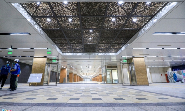 Ga ngầm metro đầu tiên được hoàn thành ở TPHCM