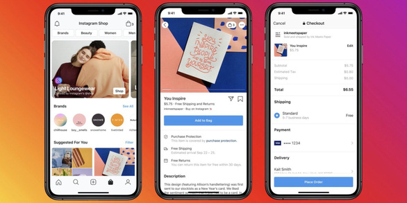Facebook đưa vào hoạt động tính năng bán hàng trực tuyến Shops