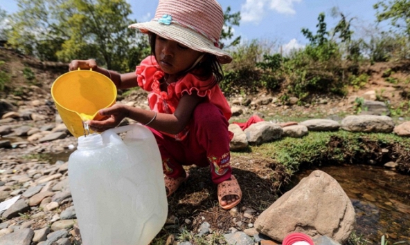 Hình ảnh người dân Ninh Thuận oằn mình chống hạn