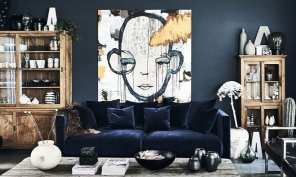 Xanh Navy - xu hướng mới trong thiết kế nội thất hiện đại