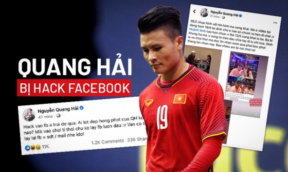 Đối tượng hack nick của Quang Hải có thể đối diện với mức hình phạt nào?