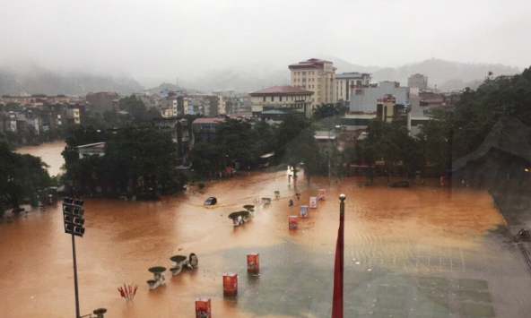 Ngập lụt ở TP Hà Giang không phải do ảnh hưởng bởi hình thái gây mưa lũ tại Trung Quốc