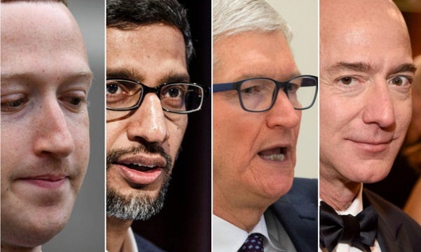 Ngày 29/7, tứ “đại gia” công nghệ thế giới phải điều trần trước Hạ viện Mỹ