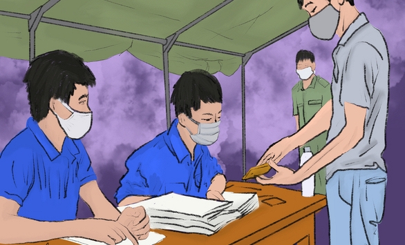 Bộ tranh về các chiến sĩ, bác sĩ ở tuyến đầu chống dịch gây xúc động