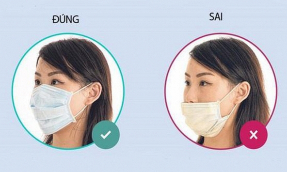 Khuyến cáo những sai lầm khi đeo khẩu trang phòng dịch