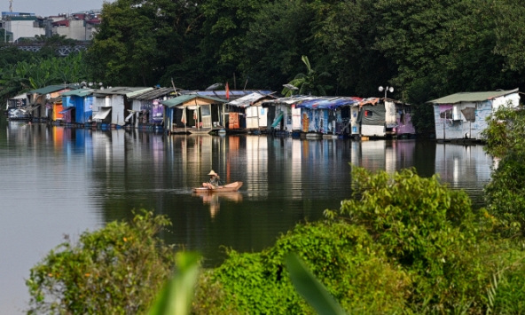 Mực nước sông Hồng tại Hà Nội lên cao 