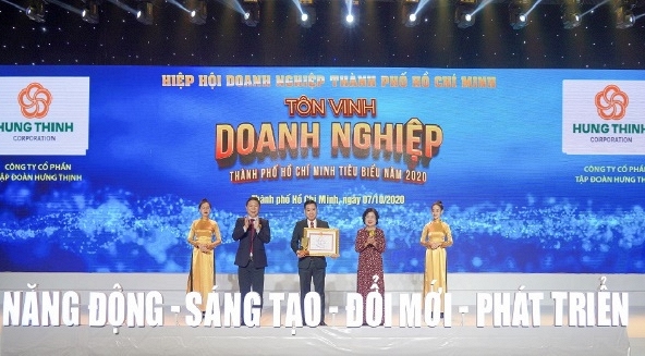 Tập đoàn Hưng Thịnh thắng lớn với loạt giải thưởng Doanh nghiệp, Doanh nhân TP.HCM tiêu biểu năm 2020