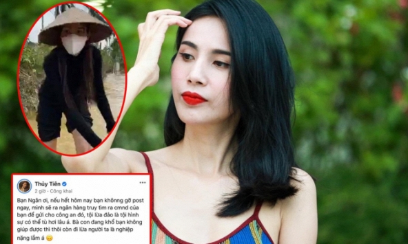 Kẻ mạo danh ca sĩ Thủy Tiên lừa tiền từ thiện có thể bị truy cứu trách nhiệm hình sự