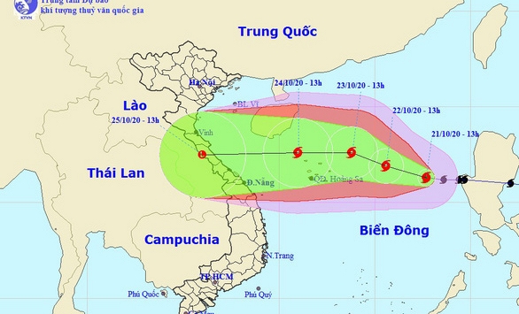 Bão số 8 sẽ giảm cấp khi vào đất liền, khả năng sẽ xuất hiện ngay bão số 9