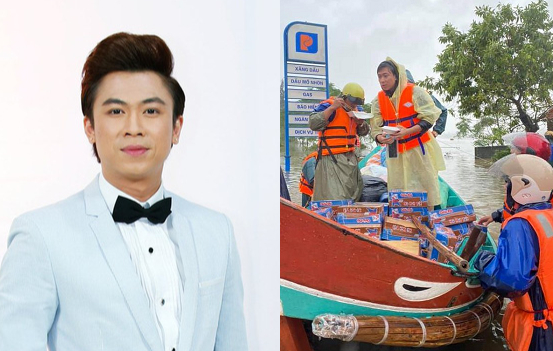 Bị chỉ trích ném đồ cứu trợ cho người dân, nam ca sĩ Hồ Việt Trung lên tiếng giải thích