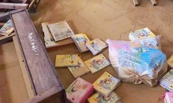 Nhiều trường học vùng lũ chưa thể cho học sinh đi học trở lại