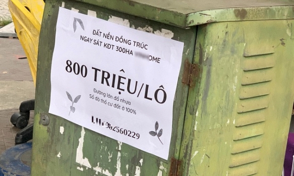 Dân môi giới tiếp tục rao bán đất Đồng Trúc với giá trên trời