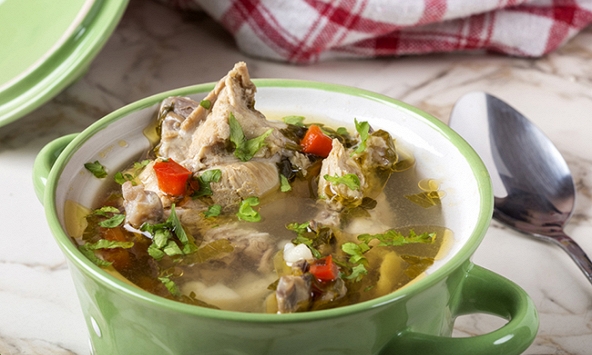 Canh gà nấu gừng, ấm lòng ngày đông