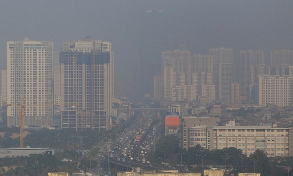 Chất lượng không khí Hà Nội ở mức kém
