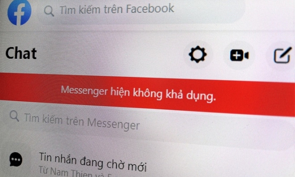 Facebook Messenger bị lỗi trên toàn cầu