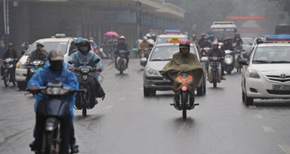 Hà Nội có sương mù, trời rét