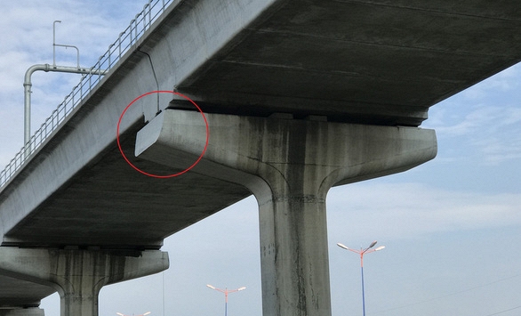 Sự cố rớt gối cao su tại metro số 1: Trọng lượng gối cầu nhẹ hơn 9,1kg so với thiết kế