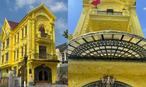 Ngôi nhà 'dát vàng' ở Đồng Tháp thu hút sự chú ý của cộng động mạng