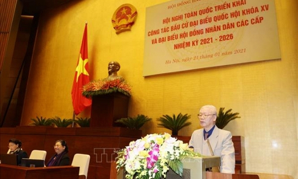 Tổng Bí thư, Chủ tịch nước chỉ đạo triển khai công tác bầu cử ĐBQH khóa XV và HĐND các cấp 