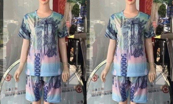 Buôn bán quần áo in hình tiền Việt Nam có thể bị xử phạt 40 đến 80 triệu đồng