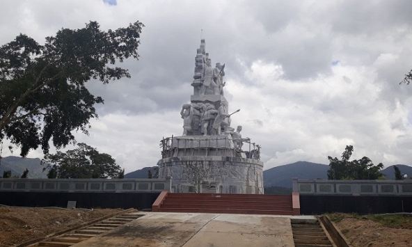 Công trình tượng đài Khởi nghĩa Vĩnh Thạnh từng gây xôn xao đã hoàn thành