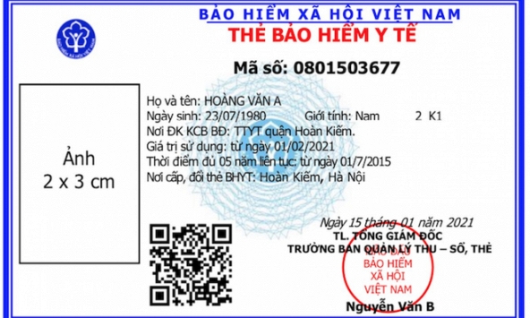 Thẻ bảo hiểm y tế mẫu mới sẽ được chính thức sử dụng trên toàn quốc từ ngày 1/4