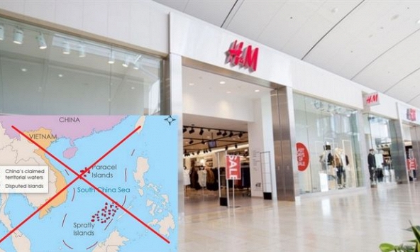 H&M sửa bản đồ có đường lưỡi bò phi pháp theo ý của Trung Quốc?
