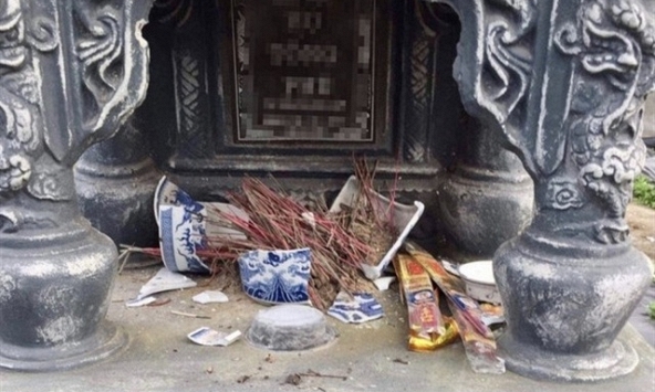 Đã khoanh vùng, xác định được nghi phạm phá hoại nhiều ngôi mộ ở Hải Phòng