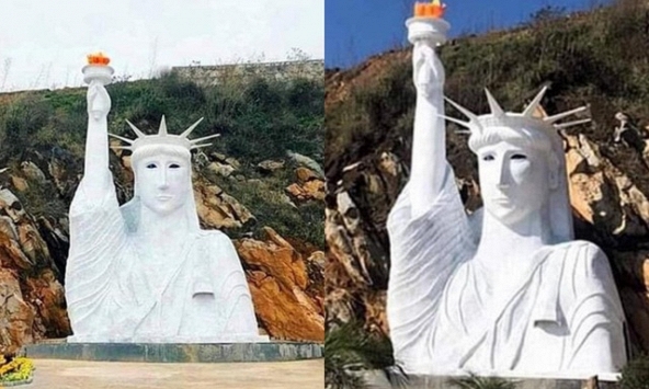 Đại diện chính quyền Sa Pa nói gì về tượng nữ thần tự do phiên bản 'đột biến' tại địa phương?